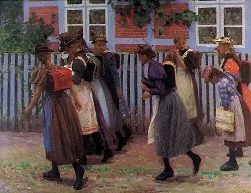 Schoolchildren in Himmelpforten