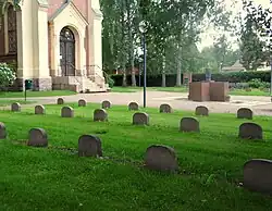 The church's war cemetery, summer 2013.