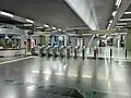 Concourse level of the station