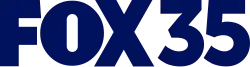 The Fox network logo next to a sans serif numeral 35
