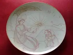 Christmas 1937 plate by Königliche Porzellan Manufaktur, Berlin