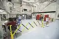 Engineers and technicians testing systems and equipment for fueling the Orion spacecraft in August 2016