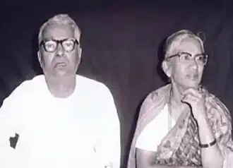 Narasimhaswamy (left) with wife Venkamma