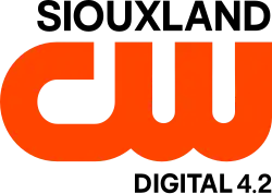 The CW network logo in orange. Above it is the word "Siouxland" in black, right aligned. Beneath in black are the words "Digital 4.2", right aligned.