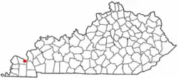 Location in Kentucky