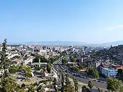 A view of the city center in 2022