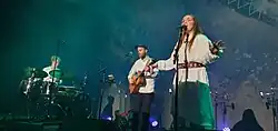 Kajsa Balto performing in Oslo in 2022