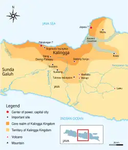 Location of Kalingga