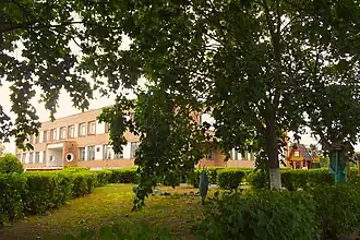The former school and museum building