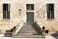 Kalmar castle courtyard facade and stairs