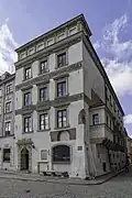 Former headquarters of the Warsaw branch of Democratic Clubs, at 31 Old Town Market Place.