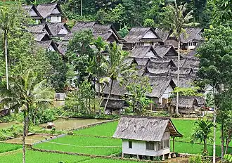 Traditional Jolopong shape of Sundanese people