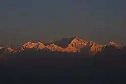 First light on Kanchenjunga