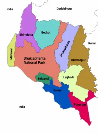 Punarbas municipality in Kanchanpur district