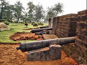 Cannons at Kannur fort