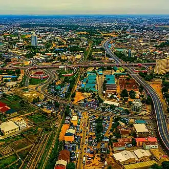 Aerial view of Kano city, the state's capital and largest city