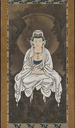 A White-Robed Kannon, Bodhisattva of Compassion, Kanō Motonobu (1476–1559), Japanese