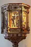 The pulpit of the former St. John's Church (now in the Leipzig City History Museum)