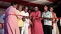 Singh inaugurating Dussehra Jagran in Pokharpur in 2016
