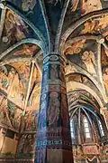Medieval frescoes in Chapel of the Holy Trinity at the Royal Castle