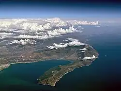 Aerial view of the peninsula