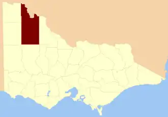 Location in Victoria