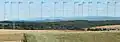 Panorama of Giant Mountains from the north (from Poland) in summer