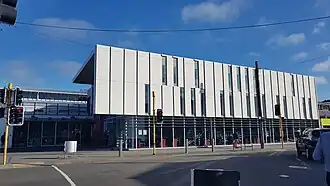Photo of Karori Library taken from across the road.