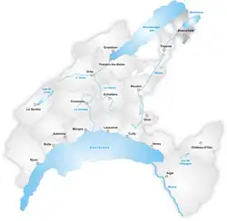 Location of Avenches District