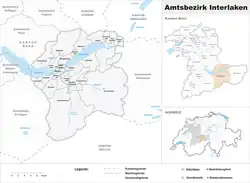 Location of Interlaken District