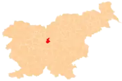 The location of the Municipality of Domžale