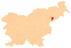 The location of the Municipality of Majšperk