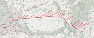 Route map of the Marchegger Ostbahn