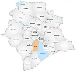 The quarter of Enge in Zurich