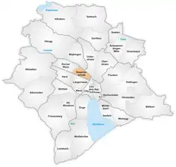 The quarter of Gewerbeschule in Zurich
