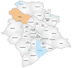 The quarter of Höngg in Zurich