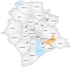The quarter of Hirslanden in Zurich