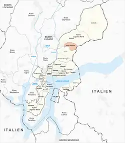 Location of Villa Luganese