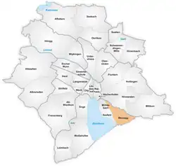 The quarter of Weinegg in Zürich