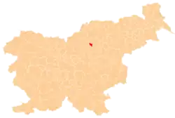 Location of the Municipality of Šmartno ob Paki in Slovenia