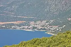 Kaş town seen from the sea
