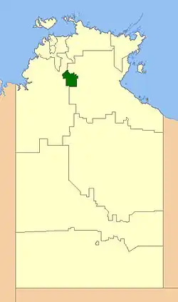 Location of Katherine Town Council