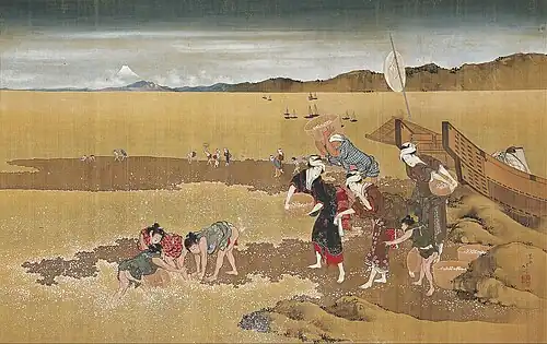 Hokusai, Shell Gathering, 19th century