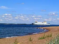 Image 67A sandy beach of Kaunissaari (from List of islands of Finland)