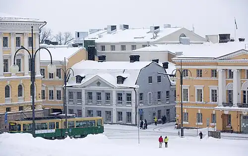 Sederholm House, 1757, the oldest building of central Helsinki at the southeast corner of the square
