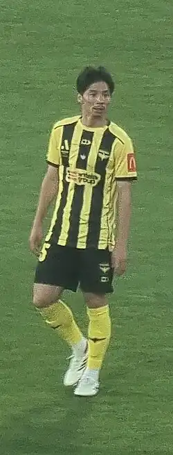Nagasawa playing for the Wellington Phoenix in 2026.