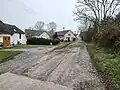 Road with houses