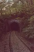 The hairpin tunnel near Marling during the years of stagnation.