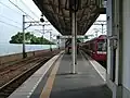 The station platforms in July 2004