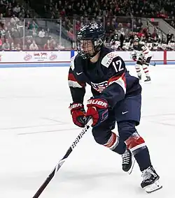 Team USA forward Kelly Pannek in 2017